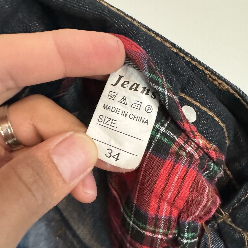 Blepa Patchwork Multicolor Patterns Fabric Button… - image 8